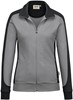 Hakro 277 Women's sweat jacket Contrast MIKRALINAR® - Titanium/Anthracite - L afbeelding
