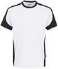 Hakro 290 T-shirt Contrast MIKRALINAR® - White/Anthracite - M afbeelding