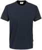 Hakro 290 T-shirt Contrast MIKRALINAR® - Navy Blue/Anthracite - 4XL afbeelding