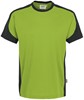 Hakro 290 T-shirt Contrast MIKRALINAR® - Kiwi/Anthracite - L afbeelding