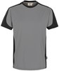 Hakro 290 T-shirt Contrast MIKRALINAR® - Titanium/Anthracite - 6XL afbeelding