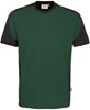 Hakro 290 T-shirt Contrast MIKRALINAR® - Fir Green/Anthracite - M afbeelding