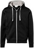 Hakro 455 Hooded jacket Bonded - Black/Silver - 3XL afbeelding