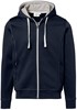 Hakro 455 Hooded jacket Bonded - Blue/Silver - L afbeelding
