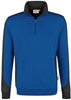 Hakro 476 Zip sweatshirt Contrast MIKRALINAR® - Royal Blue/Anthracite - S afbeelding