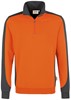 Hakro 476 Zip sweatshirt Contrast MIKRALINAR® - Orange/Anthracite - 5XL afbeelding