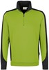 Hakro 476 Zip sweatshirt Contrast MIKRALINAR® - Kiwi/Anthracite - S afbeelding