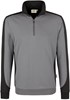 Hakro 476 Zip sweatshirt Contrast MIKRALINAR® - Titanium/Anthracite - S afbeelding