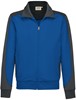 Hakro 477 Sweat jacket Contrast MIKRALINAR® - Royal Blue/Anthracite - XL afbeelding