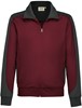 Hakro 477 Sweat jacket Contrast MIKRALINAR® - Burgundy/Anthracite - 6XL afbeelding