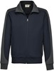 Hakro 477 Sweat jacket Contrast MIKRALINAR® - Navy Blue/Anthracite - 2XL afbeelding