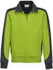 Hakro 477 Sweat jacket Contrast MIKRALINAR® - Kiwi/Anthracite - 4XL afbeelding