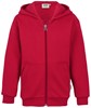 Hakro 620 Kids' hooded sweat jacket Premium - Red - 164