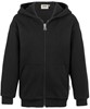 Hakro 620 Kids' hooded sweat jacket Premium - Black - 140