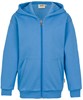 Hakro 620 Kids' hooded sweat jacket Premium - Malibu Blue - 152