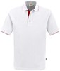 Hakro 803 Polo shirt Casual - White/Red - 2XL afbeelding