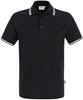 Hakro 805 Polo shirt Twin-Stripe - Black/White - 2XL afbeelding
