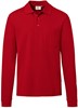 Hakro 809 Long-sleeved pocket polo shirt Top - Red - L afbeelding