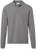 Hakro 809 Long-sleeved pocket polo shirt Top - Mottled Grey - XS afbeelding