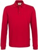Hakro 815 Long-sleeved polo shirt MIKRALINAR® - Red - 5XL afbeelding
