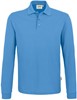 Hakro 815 Long-sleeved polo shirt MIKRALINAR® - Malibu Blue - 6XL afbeelding