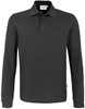 Hakro 815 Long-sleeved polo shirt MIKRALINAR® - Carbon Grey - 6XL afbeelding