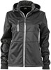 SALE! James+Nicholson JN1077 Dames Maritime Jacket - Black/White - Maat L