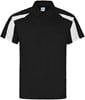 Herenpolo 'Contrast Cool' korte mouwen Black/White - L
