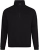 Just JH046 Sophomore 1/4 Zip Sweat - Deep Black - XL