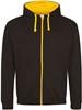 Just JH053 Varsity Zoodie - Jet Black/Gold - XXL