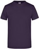 James & Nicholson JN002 Round-T Heavy - Aubergine - M afbeelding
