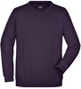 James & Nicholson JN040 Round Sweat Heavy - Aubergine - 4XL afbeelding