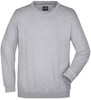 James & Nicholson JN040 Round Sweat Heavy - Grey-Heather - 4XL afbeelding