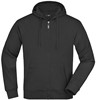 James & Nicholson JN042 Men´s Hooded Jacket - Black - L afbeelding