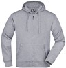 James & Nicholson JN042 Men´s Hooded Jacket - Grey-Heather - XXL afbeelding