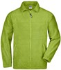 James & Nicholson JN044 Full-Zip Fleece - Lime-Green - XXL afbeelding