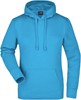 James & Nicholson JN051 Ladies´ Hooded Sweat - Turquoise - M afbeelding