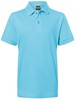 James & Nicholson JN070K Junior Classic Polo - /Sky-Blue - S (110/116) afbeelding