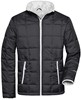 James & Nicholson JN1035 Men´s Padded Light Weight Jacket - /Black/Silver-(Solid) - L afbeelding