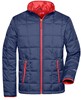 James & Nicholson JN1035 Men´s Padded Light Weight Jacket - /Navy/Red - L afbeelding