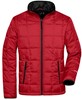 James & Nicholson JN1035 Men´s Padded Light Weight Jacket - /Red/Black - S afbeelding