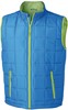 James & Nicholson JN1037 Men´s Padded Light Weight Vest - /Aqua/Lime-Green - M afbeelding