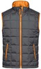 James & Nicholson JN1037 Men´s Padded Light Weight Vest - /Carbon/Orange - L afbeelding