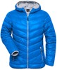 James & Nicholson JN1059 Ladies´ Down Jacket - /Blue/Silver-(Solid) - XL afbeelding