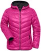 James & Nicholson JN1059 Ladies´ Down Jacket - /Magenta/Graphite-(Solid) - S afbeelding