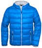 James & Nicholson JN1060 Men´s Down Jacket - /Blue/Silver-(Solid) - XXL afbeelding