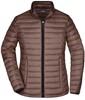 James & Nicholson JN1081 Ladies´ Quilted Down Jacket - /Coffee/Black - L afbeelding