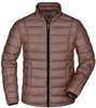 James & Nicholson JN1082 Men´s Quilted Down Jacket - /Coffee/Black - L afbeelding
