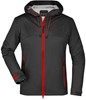 James & Nicholson JN1097 Ladies´ Outdoor Jacket - /Black/Red - S afbeelding
