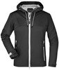 James & Nicholson JN1097 Ladies´ Outdoor Jacket - /Black/Silver-(Solid) - XXL afbeelding